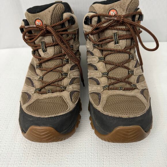 Merrell Moab 3 Mid Boots Mens Size 11.5 Waterproof Vibram Hiking Olive Gum main image 13